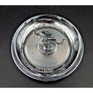 Eisenhower Nixon Elephant Pincherette Ashtray Hamilton Products Chrome Plated